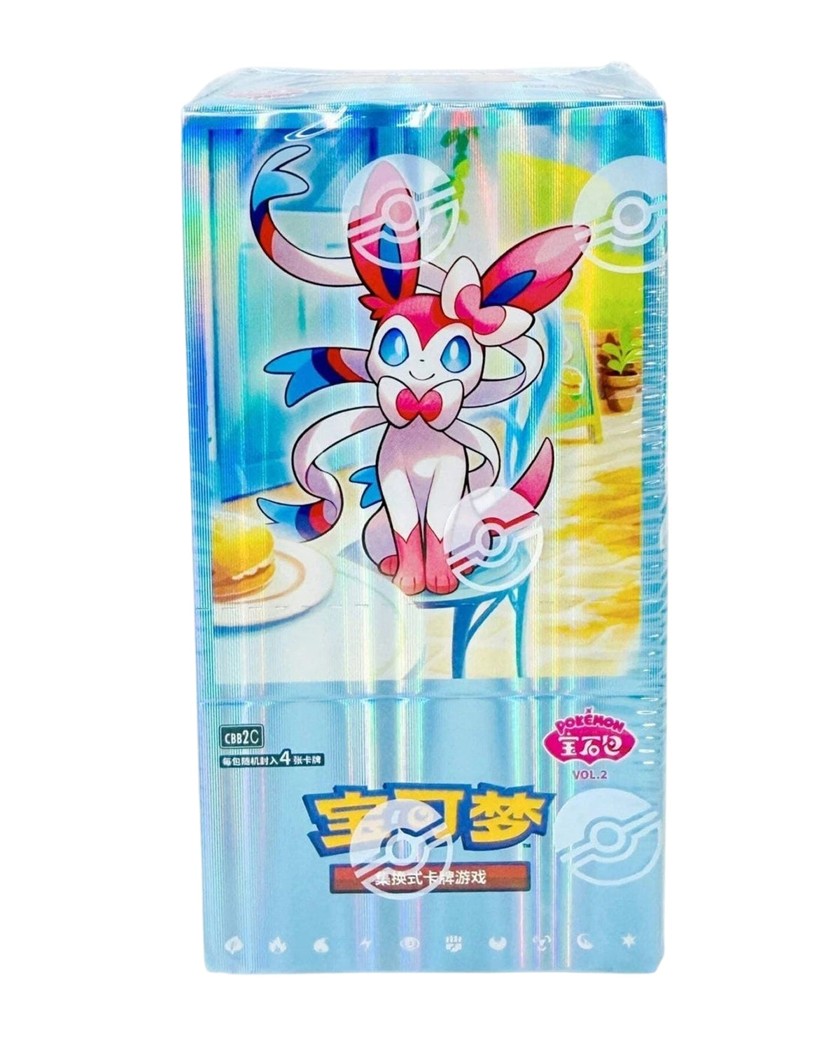 Pokémon Gem Pack Vol. 2 CBB2C Simplified Chinese sealed booster box, Eevee-themed series